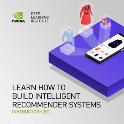 DLI recommender system course sign-up graphic