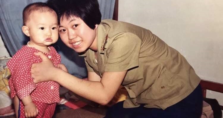 Ge Dong and her Mom a nuclear physicist